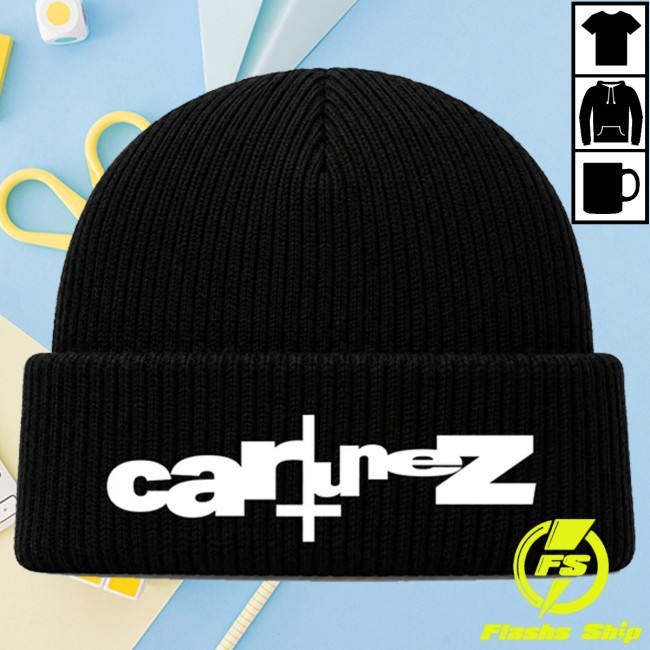Official Ken Carson Cartunez White Logo Beanie Ken Carson Merch