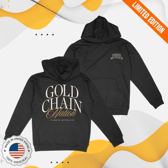 Official Parker McCollum Gold Chain Nation Hoodie Parker McCollum Merch