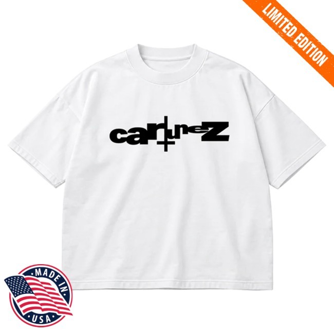 Official Ken Carson Cartunez White Tee - Black Logo Ken Carson Merch