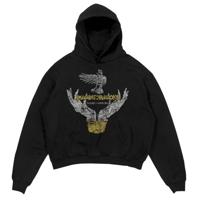 Official Imagine Dragons Merch Smoke and Mirrors Hands Hoodie