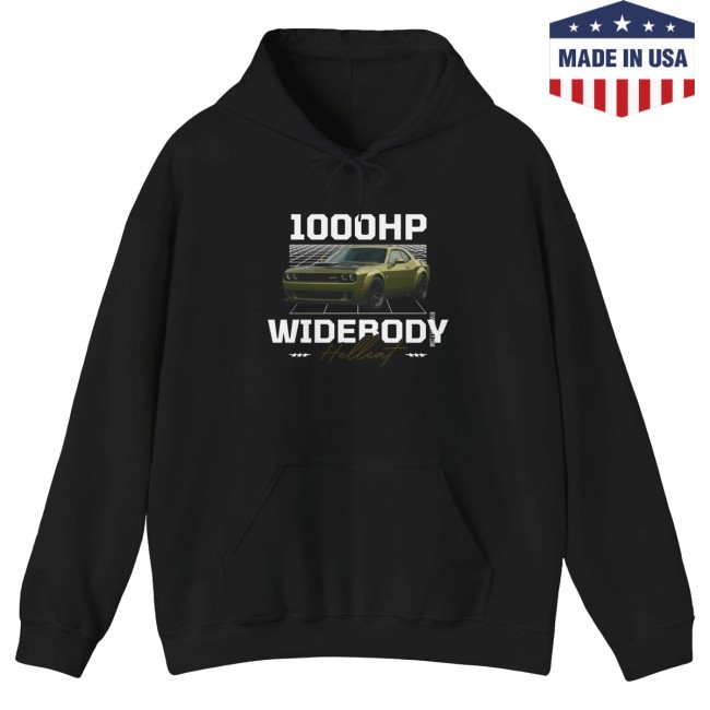 Official RevvedSupply 1000HP Widebody Hellcat Hoodie Merch